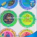 CUSTOM colorful hologram PET sticker for hat/Hot stamp hat holograms